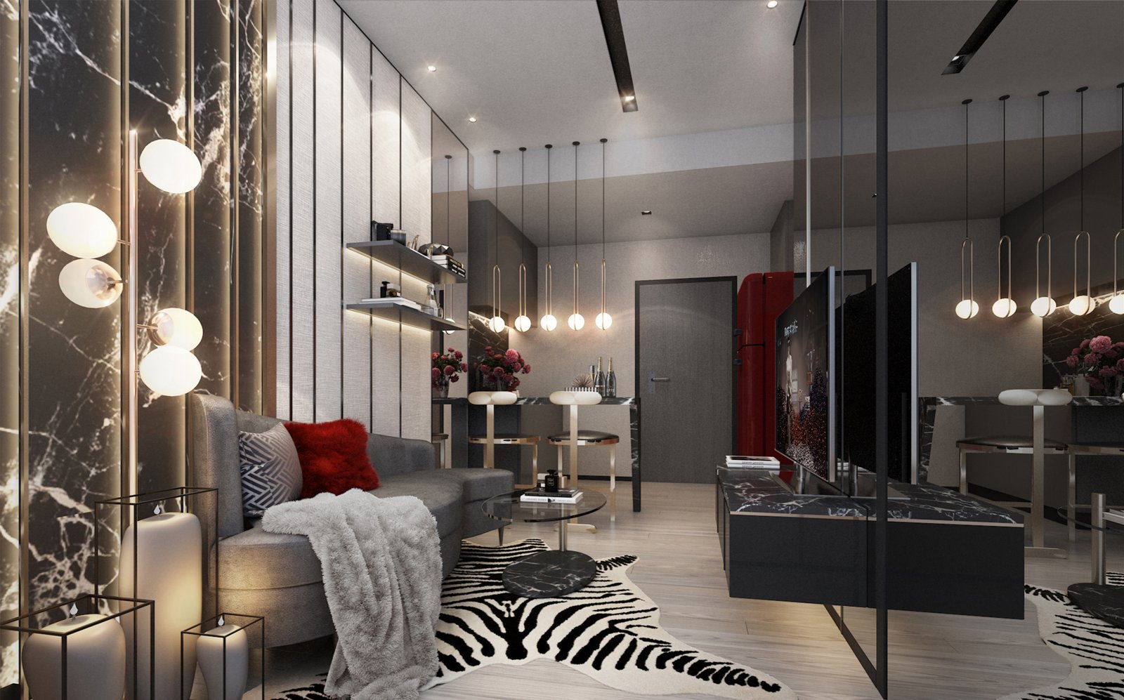Ideo Mobi Sukhumvit Eastpoint 1 bedroom living area